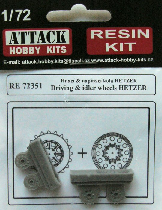 1/72 Driving & idler wheels HETZER No.: 1