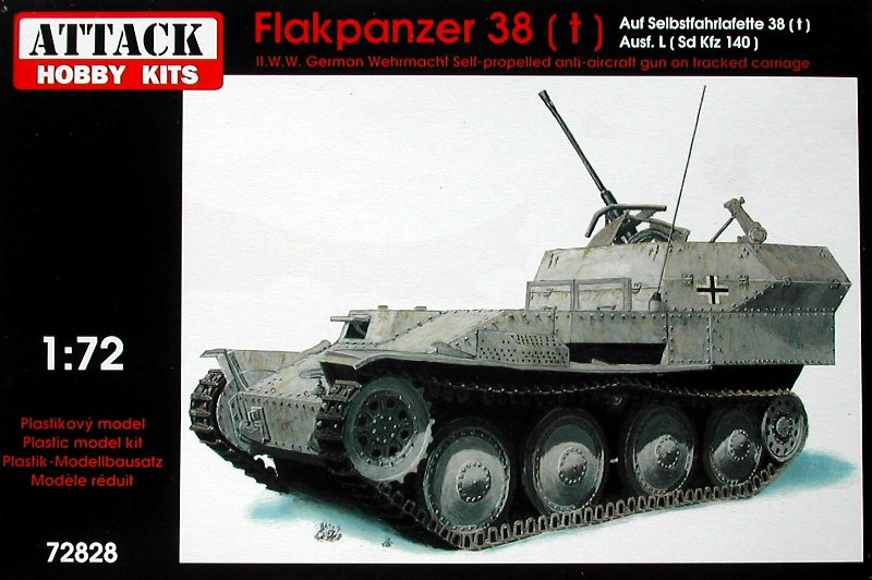 1/72 Flakpanzer 38(t) Germ. WWII Anti-Aircraft Gun