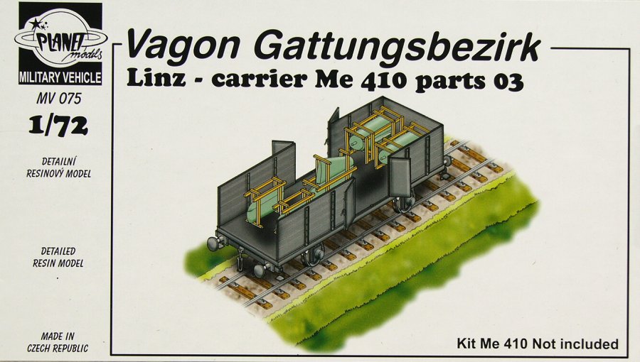 1/72 Wagon Linz carrier Me 410 parts 03