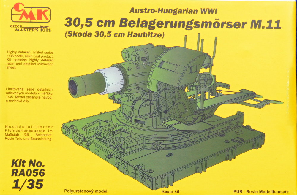 1/35 Skoda 30,5cm Haubitze Austro-Hungarian WWI