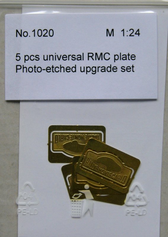 1/24 Universal Rally Monte Carlo plates (5 pcs.)
