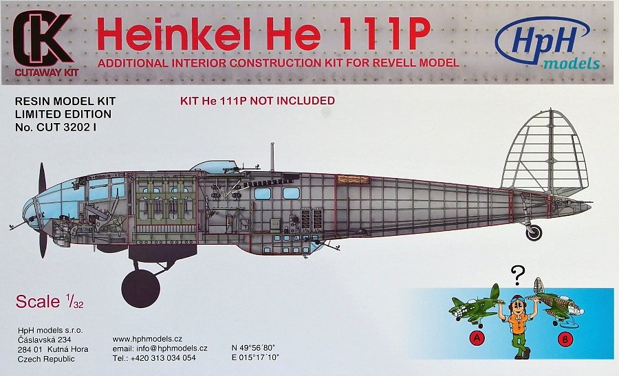 1/32 Heinkel He 111P - additional interior (REV)