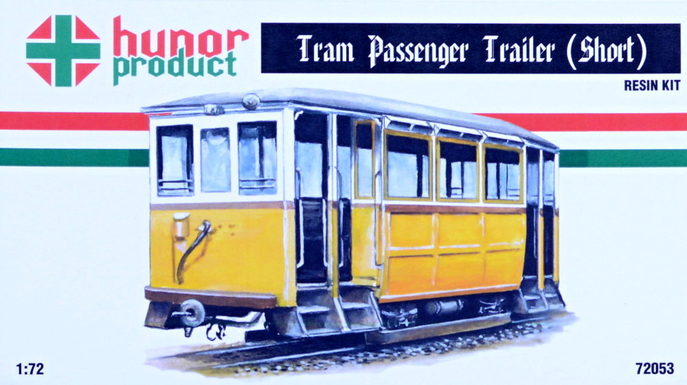 1/72 Tram Passenger Trailer - short (resin kit)