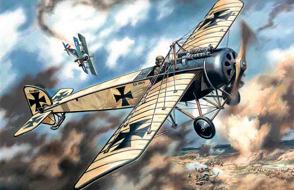 1/72 Pfalz E-IV WWI German fighter