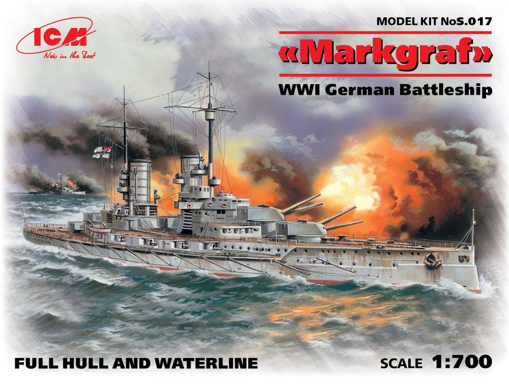 1/700 Markgraf WWI German battleship