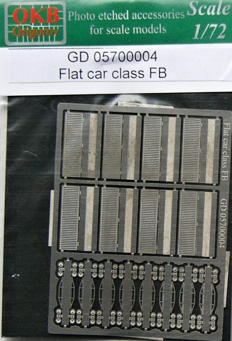 1/700 Flat car class FB (8 pieces)