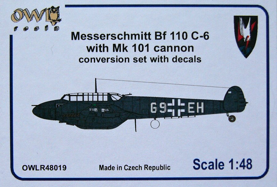 1/48 Bf 110 C-6 w/ Mk 101 cannon (Conv.Set&decals)