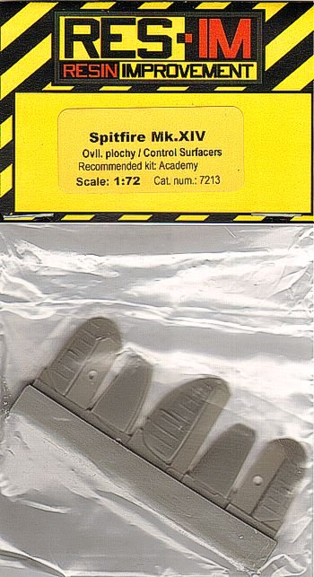 1/72 Spitfire Mk.XIV - Control surfaces (ACAD)