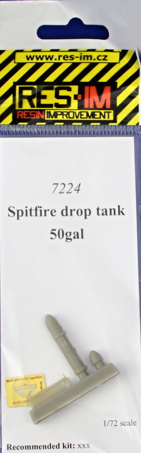 1/72 Spitfire drop tank 50gal (incl. PE set)