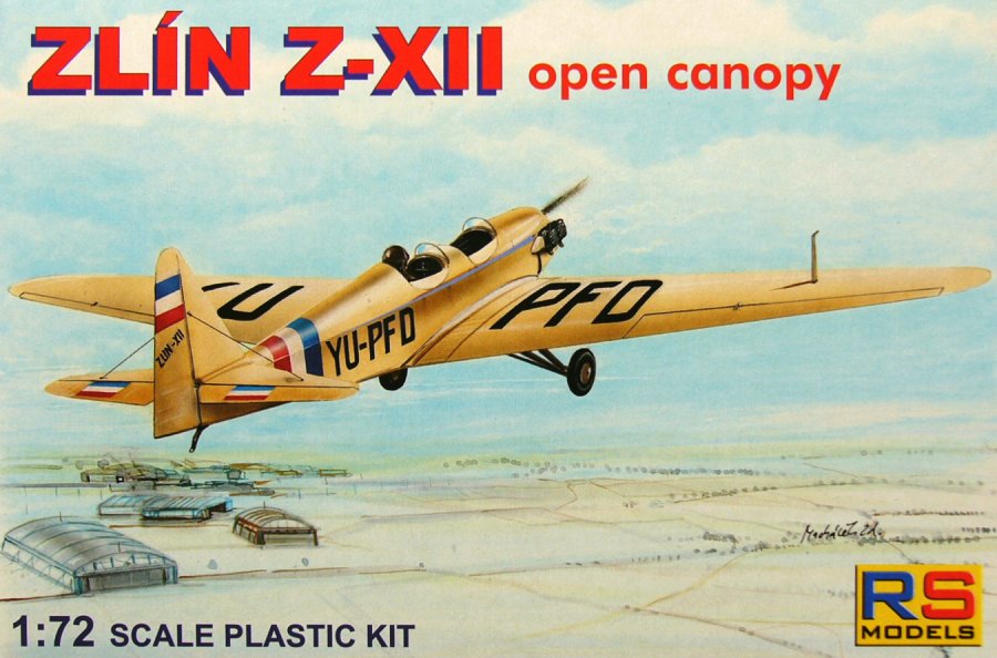 1/72 Zlin-XII 'open canopy' (5 decal versions)