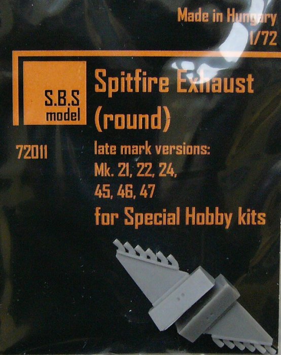 1/72 Spitfire exhaust (round) late types (SP.HOB.)