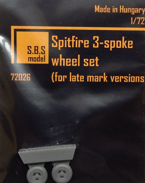 1/72 Spitfire 3-spoke wheel set (late versions)