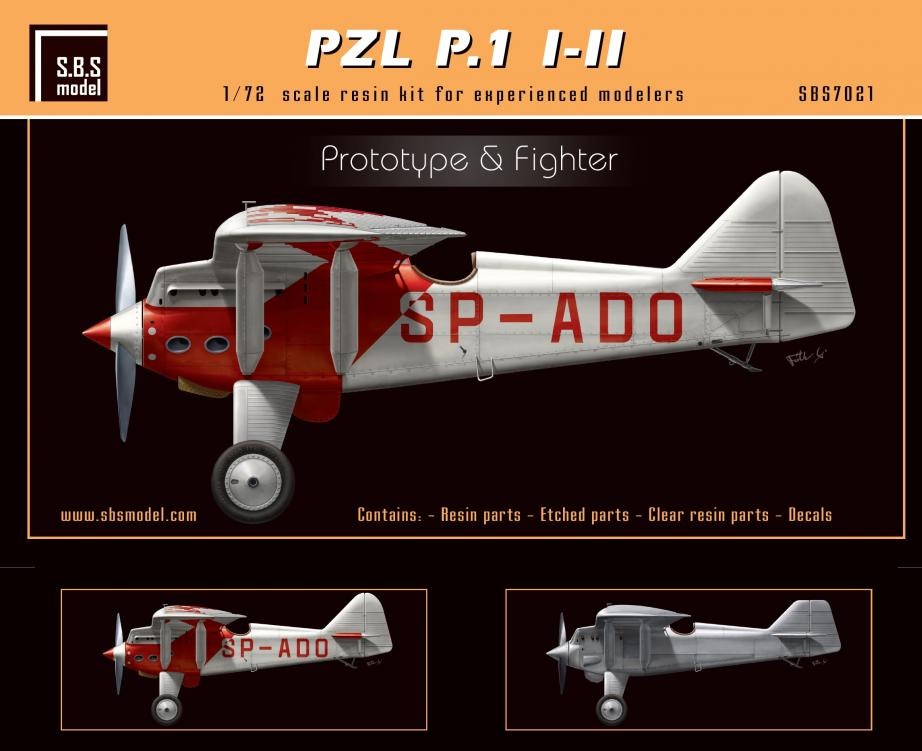 1/72 PZL P.1 I/II Prototype & Fighter (resin kit)