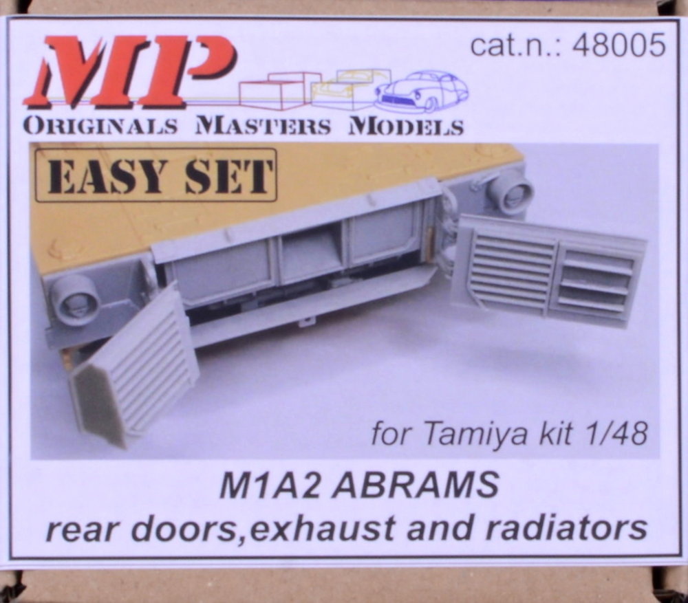 1/48 M1A2 Abrams rear doors,exhaust&radiators