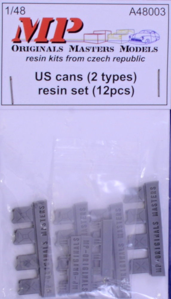 1/48 US cans - 2 types (12 pcs.)