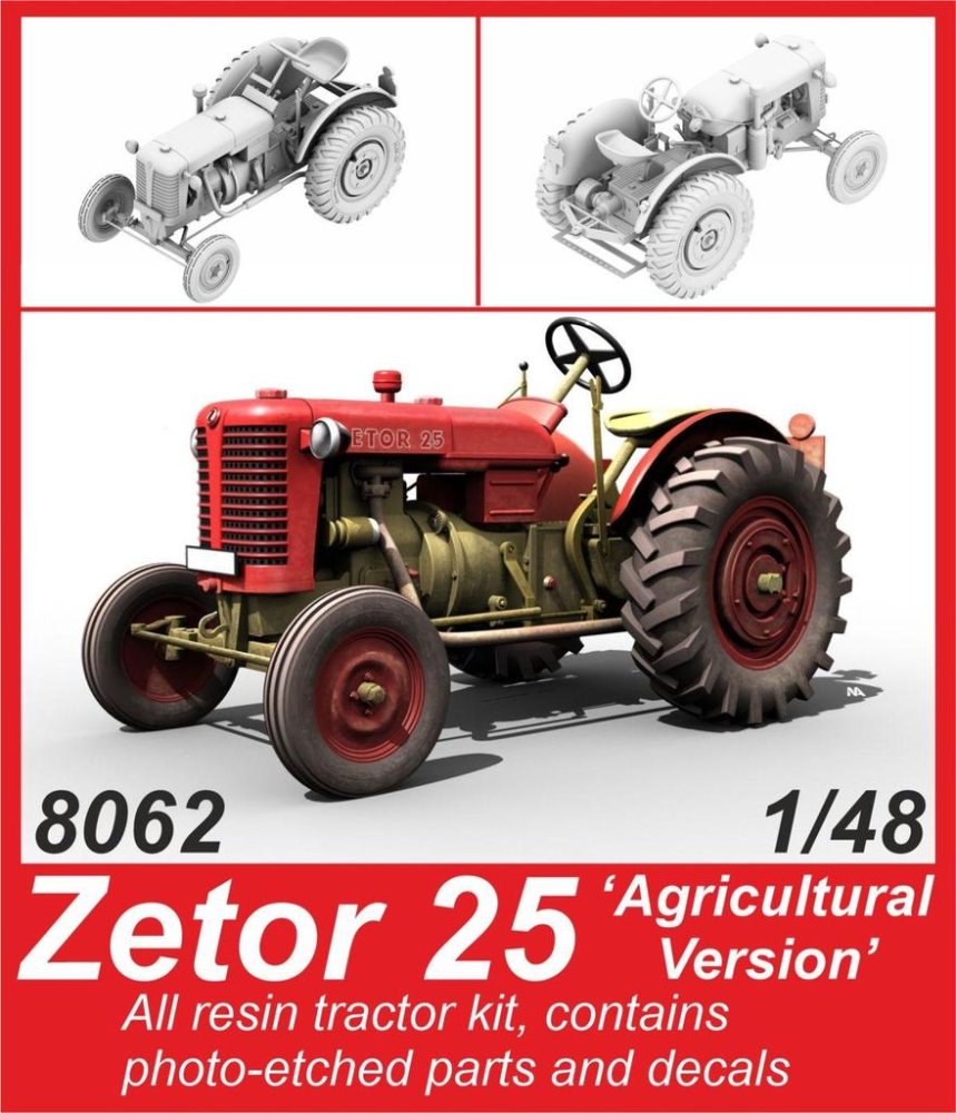 1/48 Zetor 25 'Agricultural Version' (resin kit)