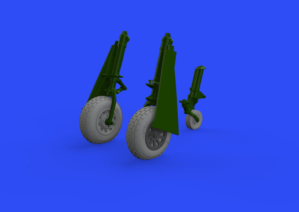 BRASSIN 1/48 P-51B/C wheels block tread (EDU)