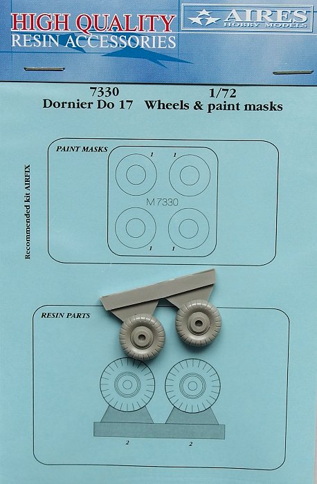 1/72 Dornier Do 17 wheels & paint masks (AIRF)