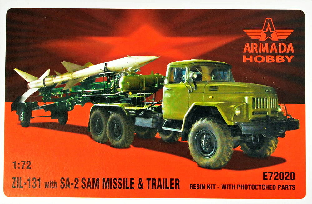 1/72 ZIL-131 with SA-2 SAM Missile and Trailer