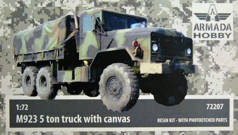 1/72 M923 5ton truck with canvas (resin kit w/ PE)