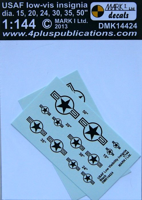 1/144 Decals USAF low-visibility insignia (2 sets)