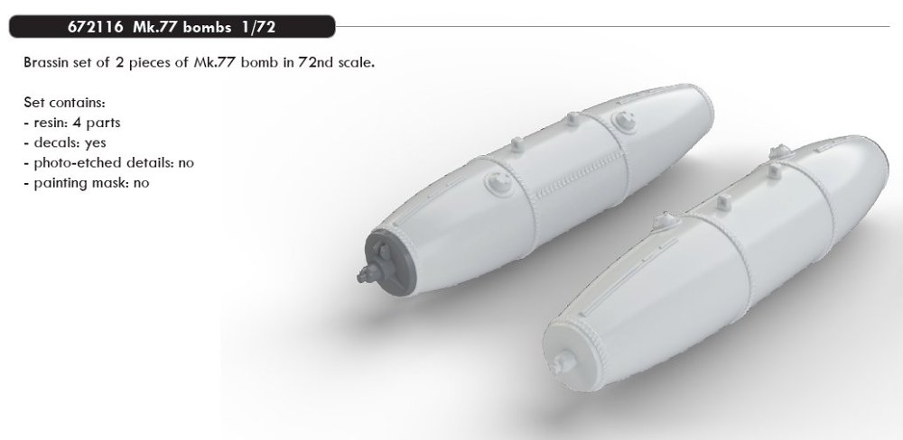 BRASSIN 1/72 Mk.77 bombs