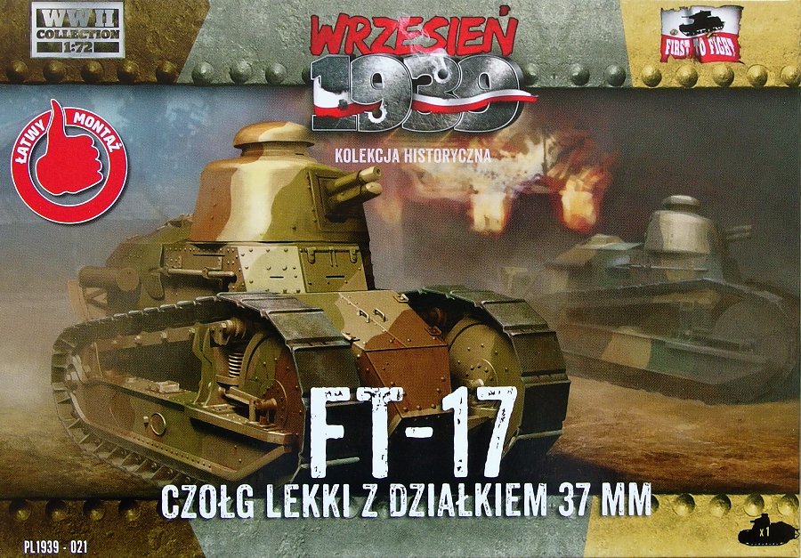 1/72 FT-17 French light tank with 37mm cannon