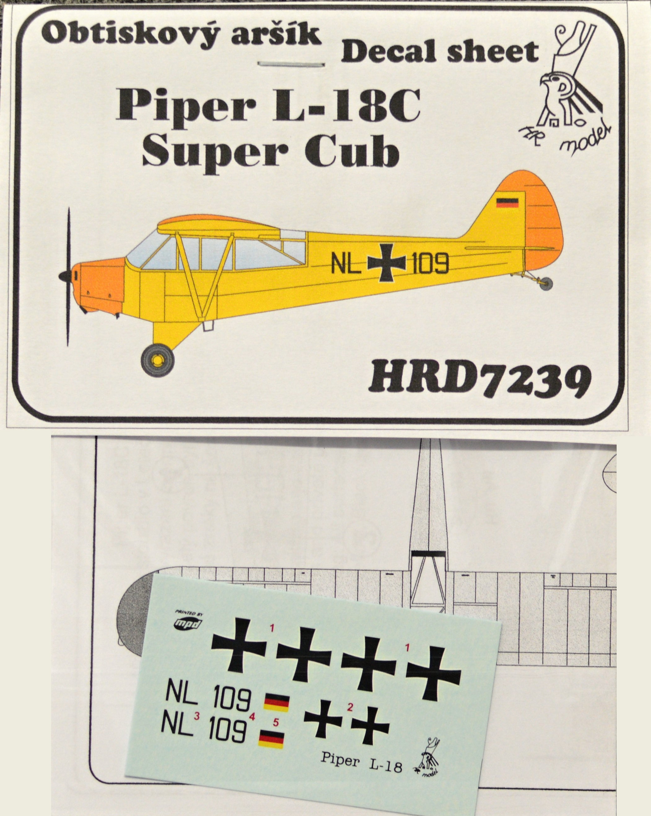 1/72 Decals Piper L-18C Super Cub (Germany)