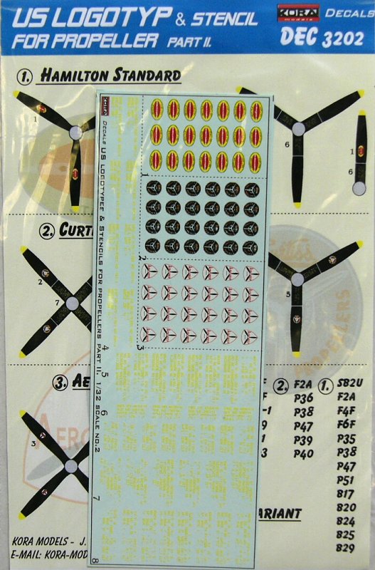 1/32 Decals US logotypes for propellers (Part II.)