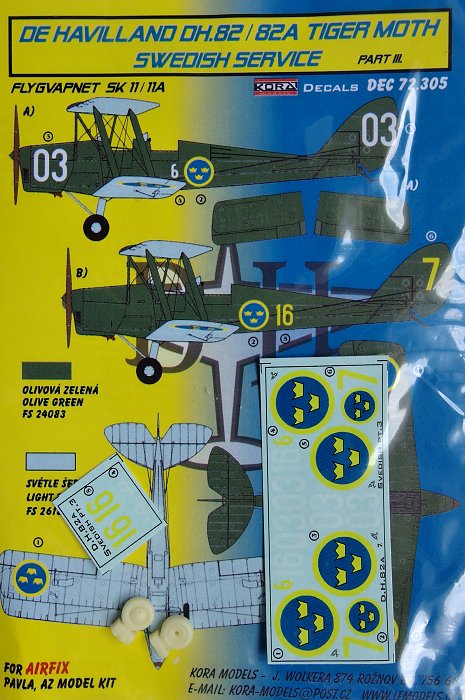 1/72 Decals DH.82/82A Swedish Service Part 3