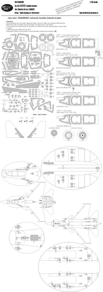 1/48 Mask Su-33 EXPERT (KINETIC K48062)
