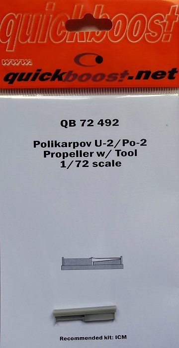 1/72 Polikarpov U-2/Po-2 propeller w/tool (ICM)
