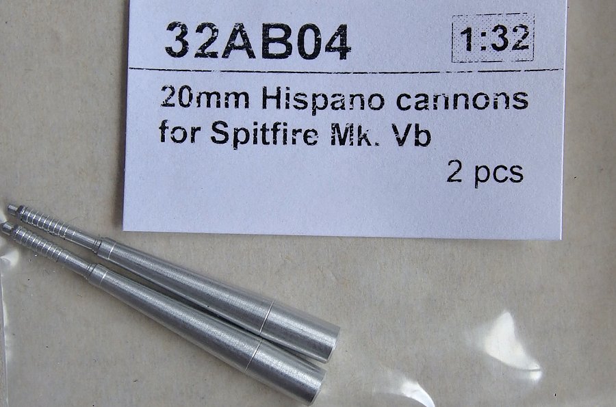 1/32 20mm Hispano cannons Spitfire Mk.Vb (2 pcs.)