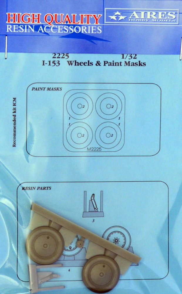 1/32 I-153 Wheels & paint masks (ICM)