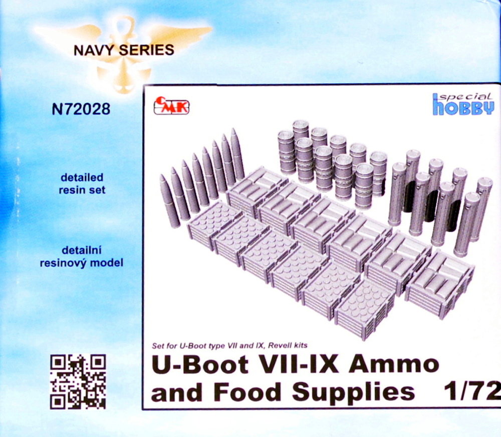 1/72 U-Boot VII-IX Ammo and Food Supplies (REV)