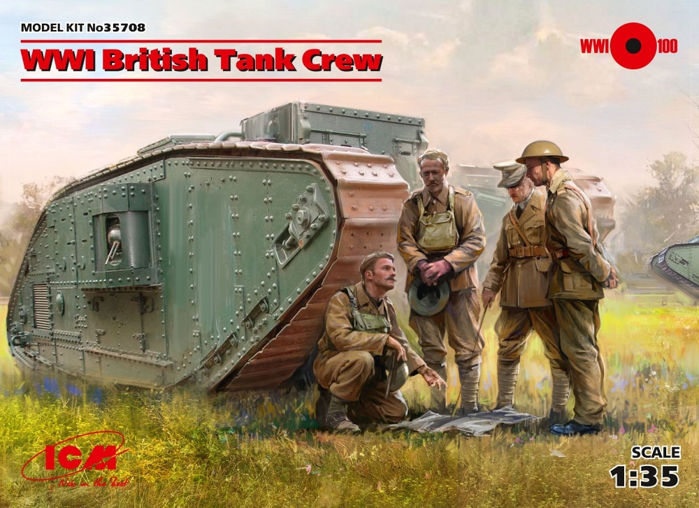 1/35 British WWI Tank Crew (4 fig.)
