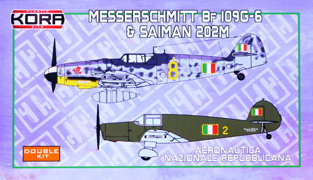 1/72 Bf 109G-6&Saiman 202M ANR service 2-in-1