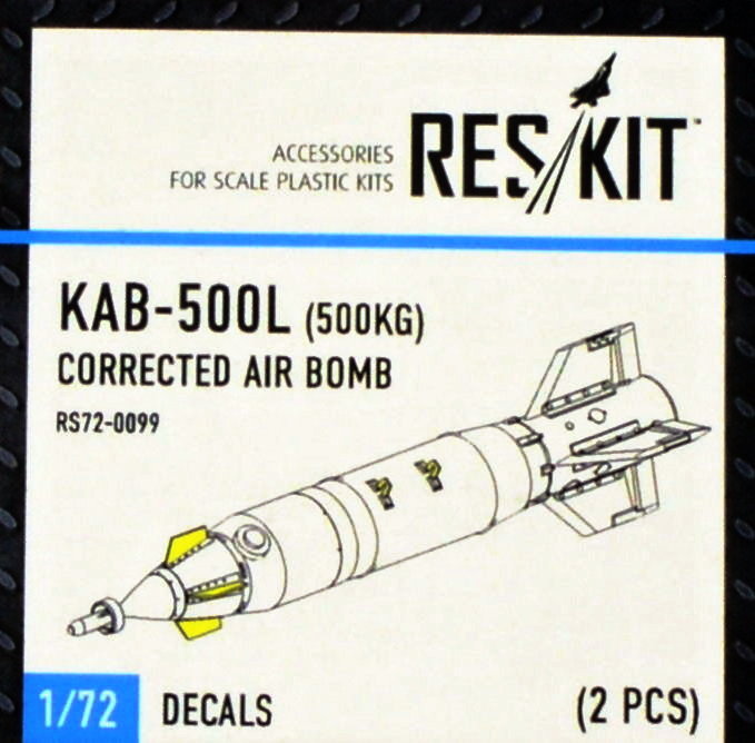 1/72 KAB-500L (500kg) Corrected Air Bomb (2 pcs.)