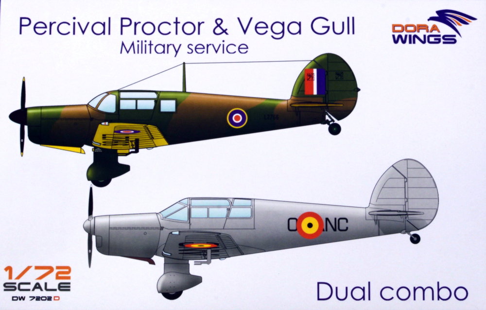1/72 Percival Proctor & Vega Gull Military service
