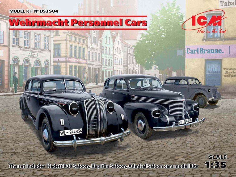 1/35 Wehrmacht Personnel Cars DIORAMA SET (3 kits)
