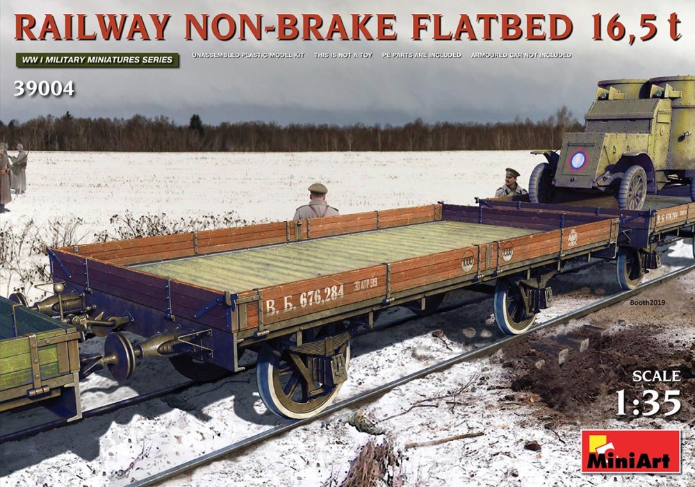 1/35 Railway non-brake Flatbed 16,5t (incl. PE)
