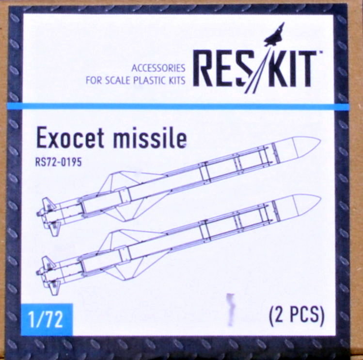 1/72 Exocet missile - 2 pcs. (ACAD,ITAL,REV)
