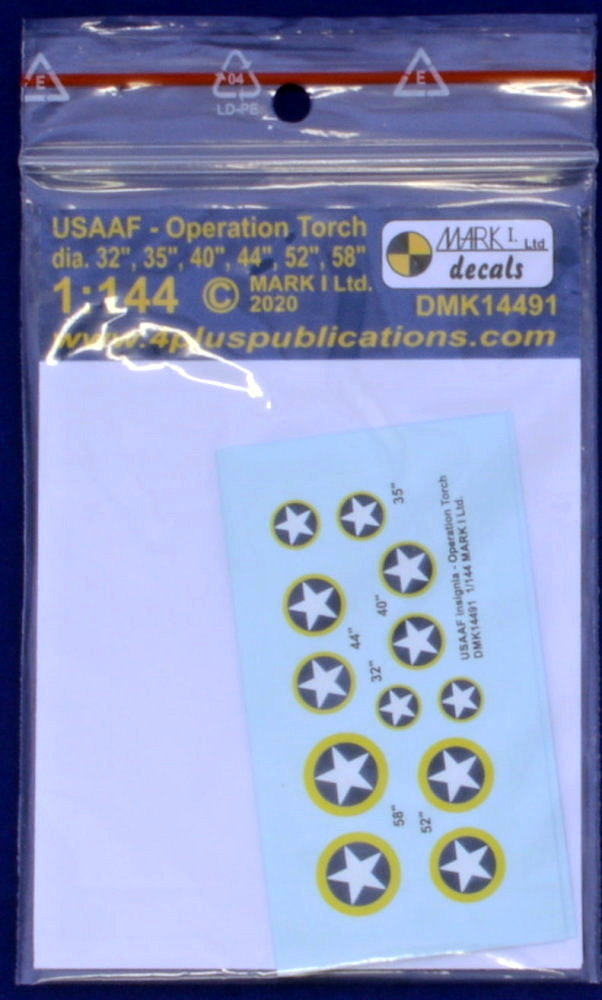 1/144 Decals USAAF insignia Operat.Torch (2 sets)