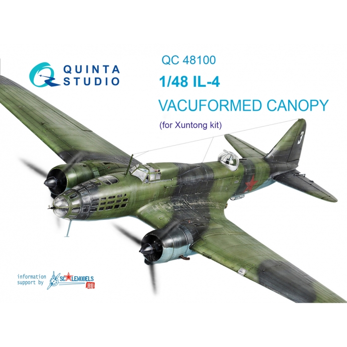 1/48 Vacu canopy for IL-4 (XUNTONG)