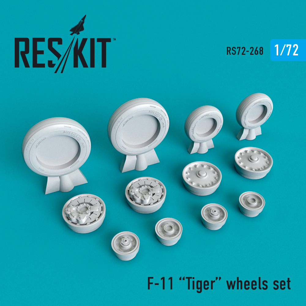 1/72 F-11 Tiger wheels set (HAS)