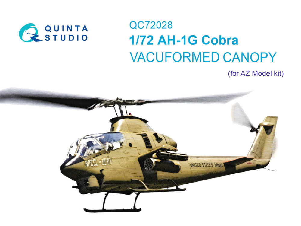 1/72 Vacu canopy AH-1G Cobra (AZl)