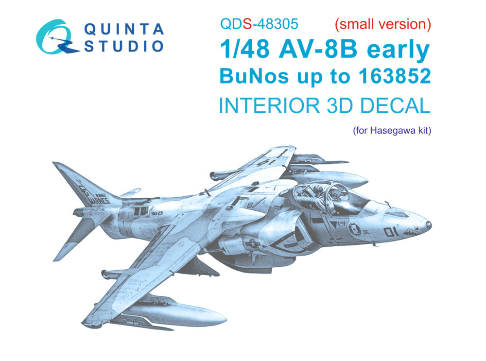 1/48 AV-8B Early 3D-Printed&col. Int. (HAS) SMALL