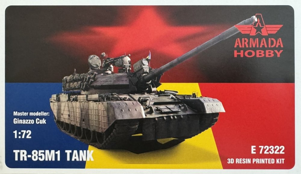 1/72 TR-85M1 Tank (3D printed resin kit)