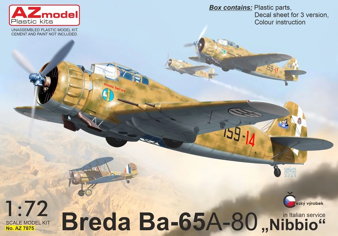 1/72 Breda Ba-65A-80 in Italian Service (3x camo)
