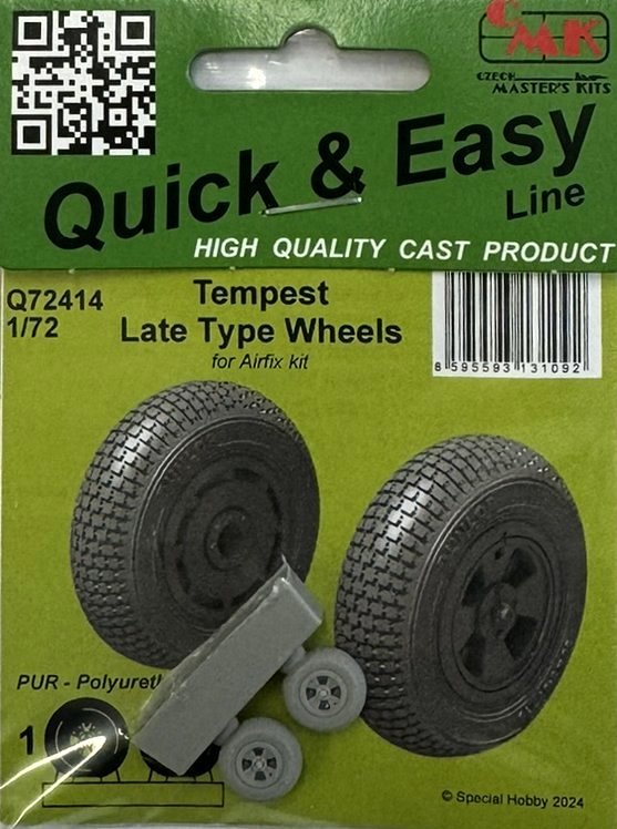 1/72 Tempest / Typhoon Late Type Wheels (AIRF)
